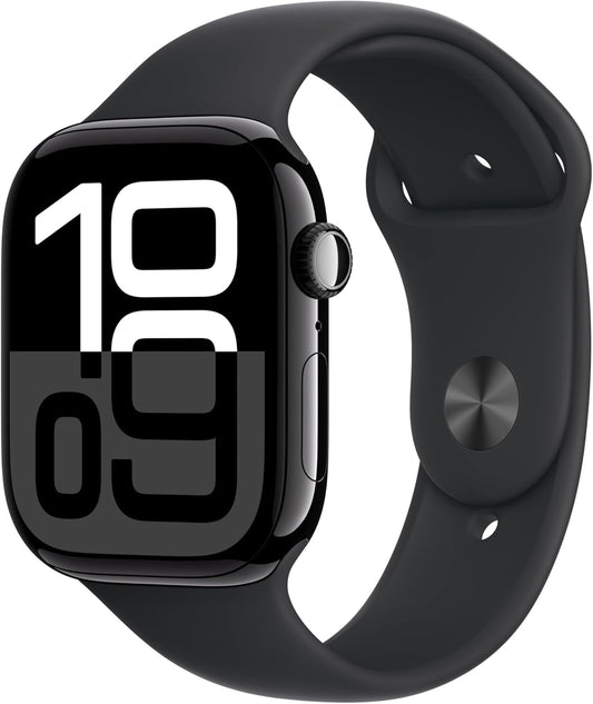 Watch Series 10 GPS 46mm Jet Black Aluminium Case With Black Sport Band
